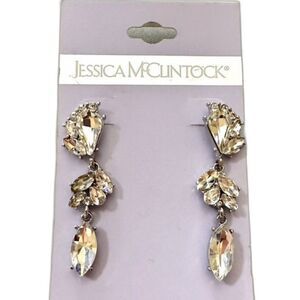 Jessica McClintock Crystal Drop Earrings